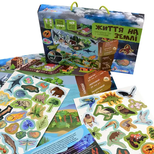 Гра з багаторазовими наклейками "Життя на землі" Умняшка KP-009 - фото 2