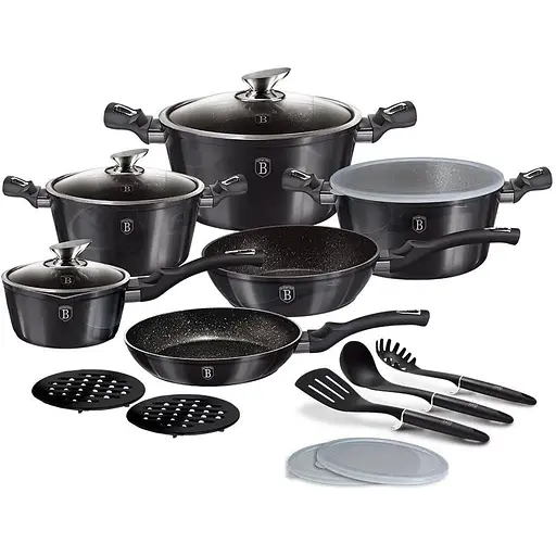 Набор сковород и кастрюль Berlinger Haus Carbon Pro Edition BH-6887