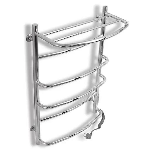 Электрический полотенцесушитель Laris Еврофлеш П6 500x800 с полкой Е правый S 73207611, Хром, Правое, Электронный - фото 3