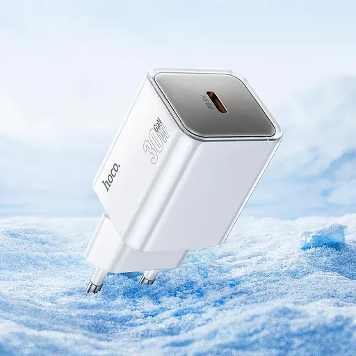 Адаптер сетевой HOCO Glorious single port charger N47 | Type-C, 30W, PD | - фото 2