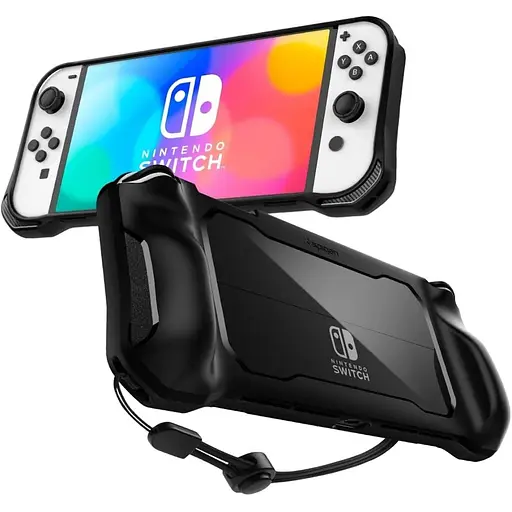 Чохол Spigen Rugged Armor для Nintendo Switch OLED Black (ACS04020) [113506] - фото 16