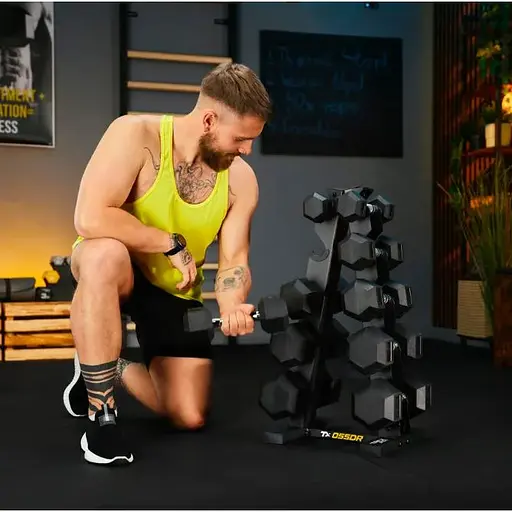 Стійка-піраміда Trex Sport для зберігання 5 пар гантелей TX-055DR - фото 2