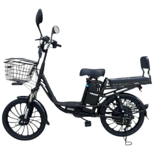 Электровелосипед Minako U20" 800W 60V 26Ah + сиденье/багажник черный