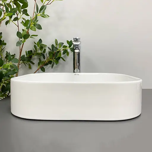 Умивальник VBI Lesina white накладний VBI-015300, Білий - фото 4