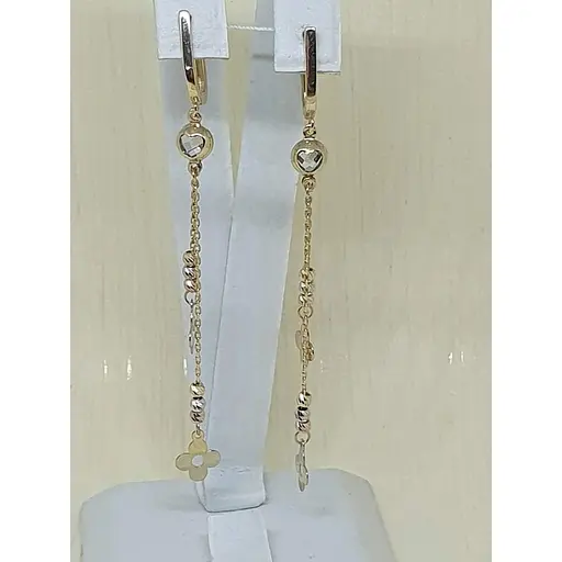 Золотые серьги-подвески Favoritum. 2499 - фото 3