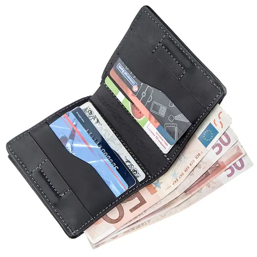 Кожаный портмоне Grande Pelle 9.5х10х2 см acs0015076 - фото 4