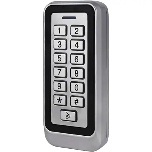 Кодова клавіатура Voltronic металева з вбудованим зчитувачем Proximity карт A1-IC (120 х 60 х 20) - фото 1