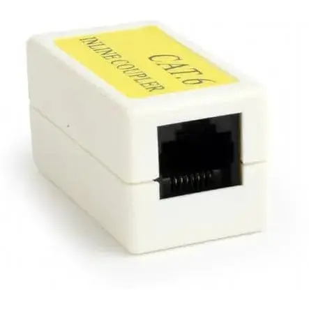 Розетка соединительная для RJ45 мама мама белый Cablexpert CAT 6 (NCA-LC6-01)