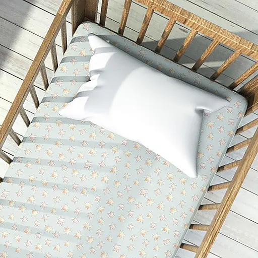 Простирадло дитяче на резинці Home Line Зірки на зеленому 60х120 см (196956) - фото 2