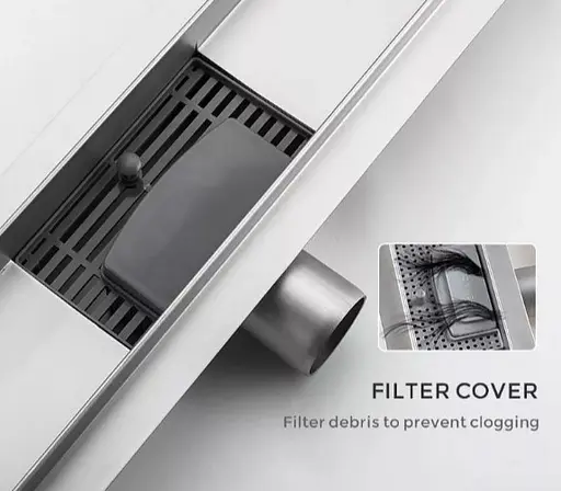 Душевой трап Gappo 70х700 мм, нержавеющая сталь G87007-2 - фото 3