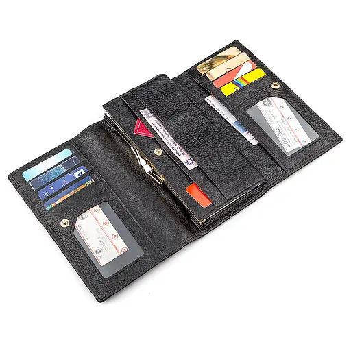 Кожаный женский кошелек (S9001B) Boston 17.5х10х3.5 см acs0015656 - фото 5