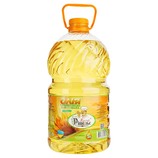 Олія соняшникова Кухар Рішельє рафінована 5 л