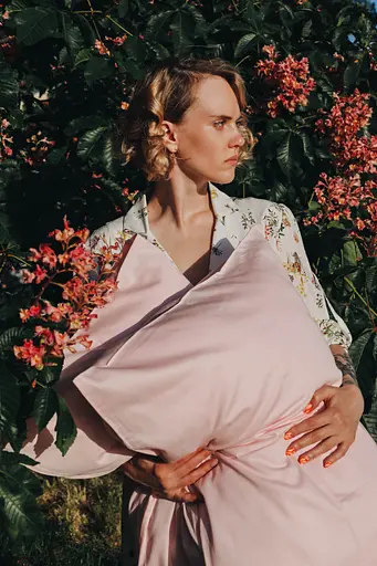 Комплект постельного белья сатин 100% розовый хлопок Baby Pink - двуспальный - фото 3