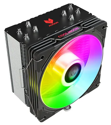 Кулер для процессора Coolmoon Aosor AS400 BLACK (AS400 BLACK) - фото 1
