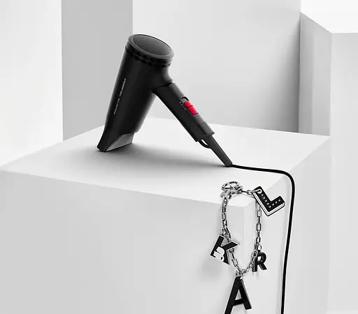 Фен Rowenta Karl Lagerfeld Express Style дорожный, 1600 Вт, 2 режима, холодный обдув, складная ручка, черный - фото 2