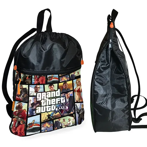 Школьный рюкзак детский GTA Grand Theft Auto + Сумка для обуви спортивной формы рюкзак-мешок мальчику (01915) - фото 2
