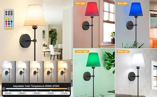 Настінний світильник із вигином труби - фото 3