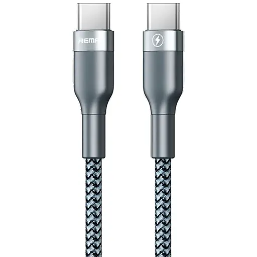 Кабель Remax Sury 2 Type-C to Type-C PD 3А 1 м Серый (RC -010-s) - фото 1
