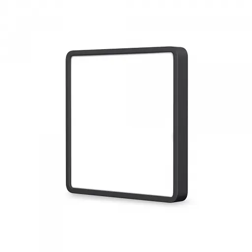 LED Світильник накладний квадрат VIDEX 24W 5000K Black - фото 2