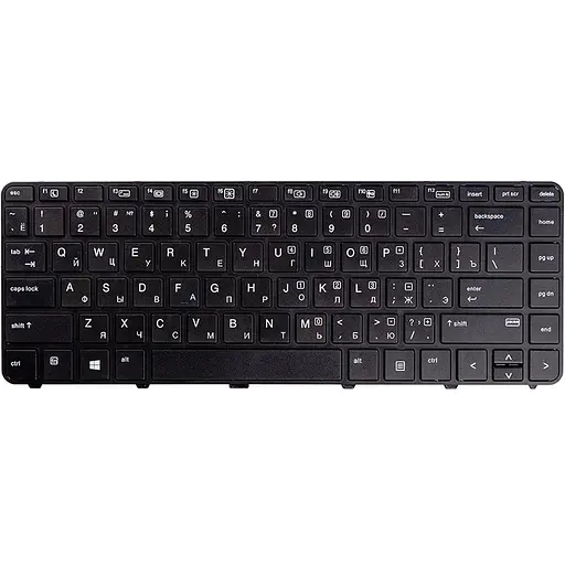Клавиатура для ноутбука HP Probook 430 G3, 440 G3 черный, черный фрейм
