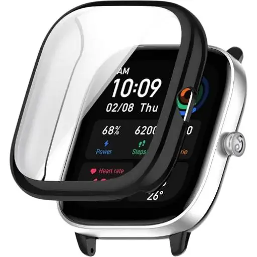 Чехол-накладка DK Silicone Face Case для Xiaomi Amazfit GTS 4 (black)