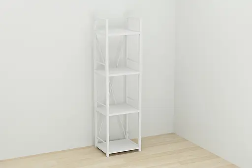 Этажерка 4/34 Ferrum-decor Серии Коннект 120x34x28 белый ДСП Белый 16мм (FRD-104277) - фото 6