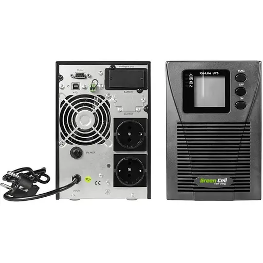 Источник беcперебойного питания UPS Green Cell Online MPII 1000VA 900W LCD UPS17 - фото 1