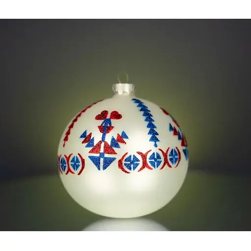 Набір ялинкових прикрас Різдвяні історії Код нації: Луганщина 3 кулі скло (4820001107227) - фото 8