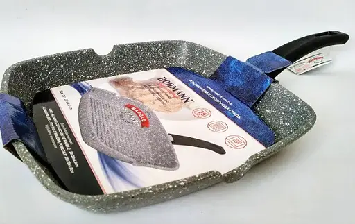 Сковорода гриль Bohmann BH-1002-28 MRB 28 x 28см с мраморным покрытием - фото 6