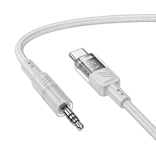 Аудіоадаптер Hoco UPA27 USB Type-C 3.5 мм перехідник для навушників сірий - фото 2