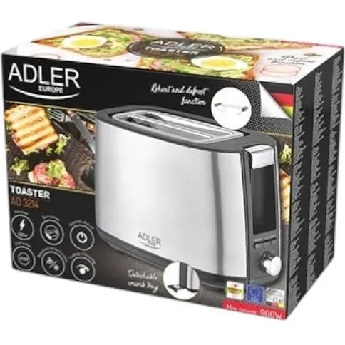 Тостер 900Вт 7 уровней жарки Польша Adler AD 3214 - фото 6