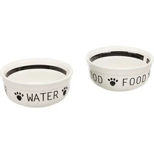 Миски Trixie Eat on Feet для собак на металлической подставке керамические 15 см 2х600 мл - фото 4