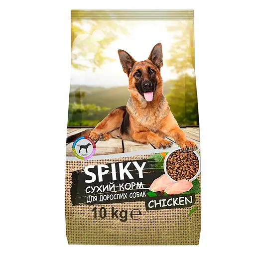 Сухий корм Spiky для собак з куркою 10 кг - фото 1
