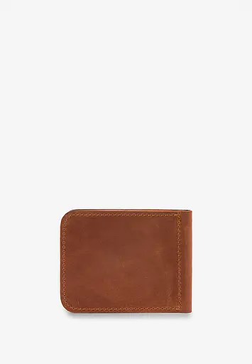 Зажим для денег светло-коричневый винтаж - фото 5