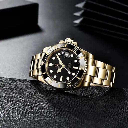 Чоловічий наручний годинник PD-1661 Gold-Black Pagani Design acs0031148 - фото 3