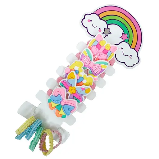 Набір дитячих гумок для волосся "Бантики" 0105-038