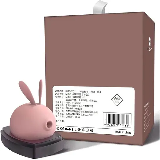 Вакуумный стимулятор с вибрацией KisToy Miss KK Pink - фото 8