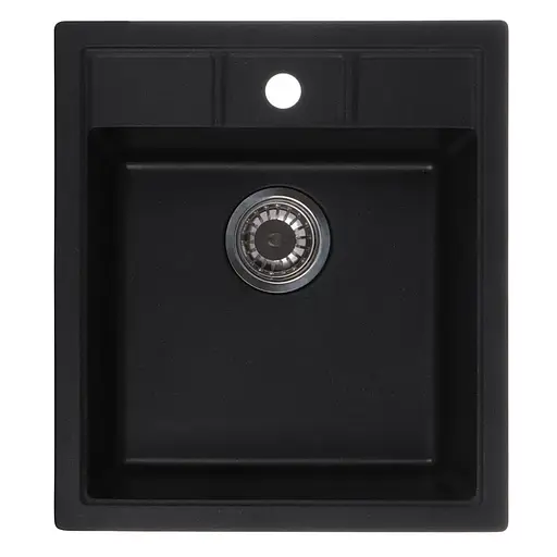 Кухонная мойка Zerix ZS-4651S-14 black металлик ZX4570, Черный матовый - фото 1