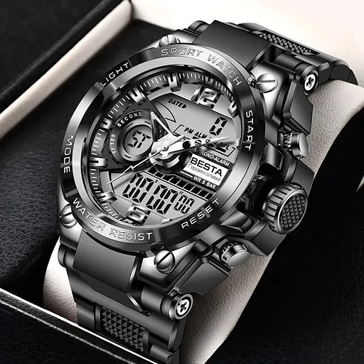 Наручний годинник чоловічий Besta Sport Чорний (2995) - фото 2