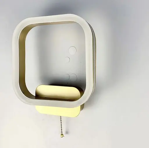 Світлодіодний настінний світильник в металевому корпусі у золотистому кольорі Line F Арт. 55071/200 SG+CH - фото 4