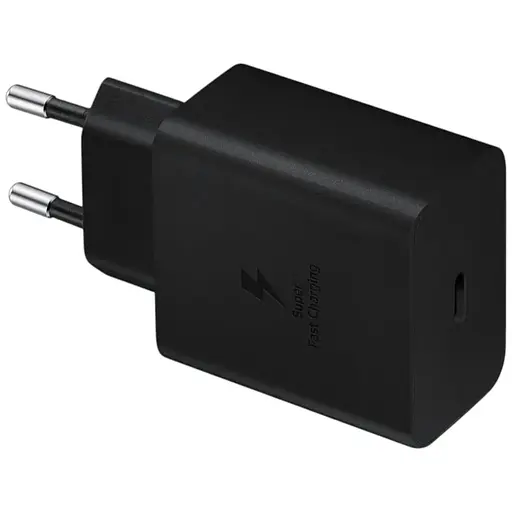 Зарядний пристрій Samsung USB-C Wall Charger with Cable USB-C 45W Black (EP-TA845XBEG)