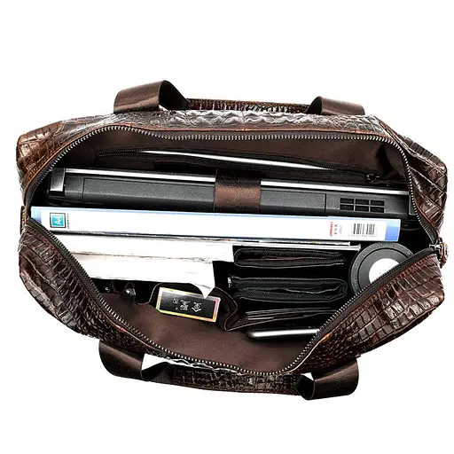 Чоловіча шкіряна сумка Vintage 40х34х5,5 см sum0012560 - фото 3