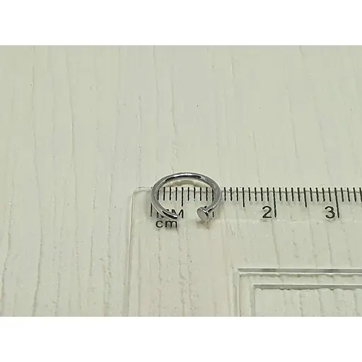 Серебряная серьга-пирсинг в нос Dear. 1057С - фото 3