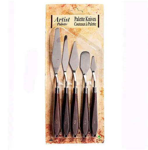 Набір мастихінів (палетних ножів) кондитерських шпателів скребків для декорування тортів та десертів, 5 шт 88312 - фото 4