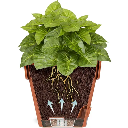 Вазон Santino Latina с картриджем 14.5 л кремовый (2023063) - фото 2