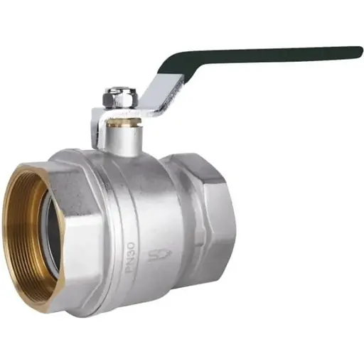 Кран шаровой Thermo Alliance Base 3" ВВ прямой, никель, PN30, рычаг SD600W76 - фото 1