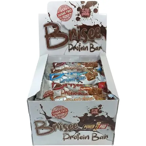 Микс батончикорв Power Pro Brisee Protein Bar 25% Sugar Free 14 x 55 г - фото 1