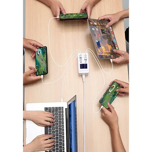 Мультизарядний пристрій Addap 8 портів USB A8T 60 W PD+QC (WLX-A8T) - фото 8
