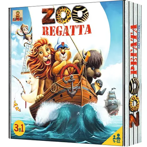 Настільна гра Bombat Game Зоорегата (ZOOregata) (укр.) (800019) - фото 1