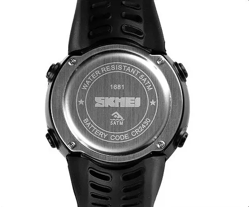 Наручний годинник Skmei 1681 Black Black, 1681BKBK (18487) - фото 3